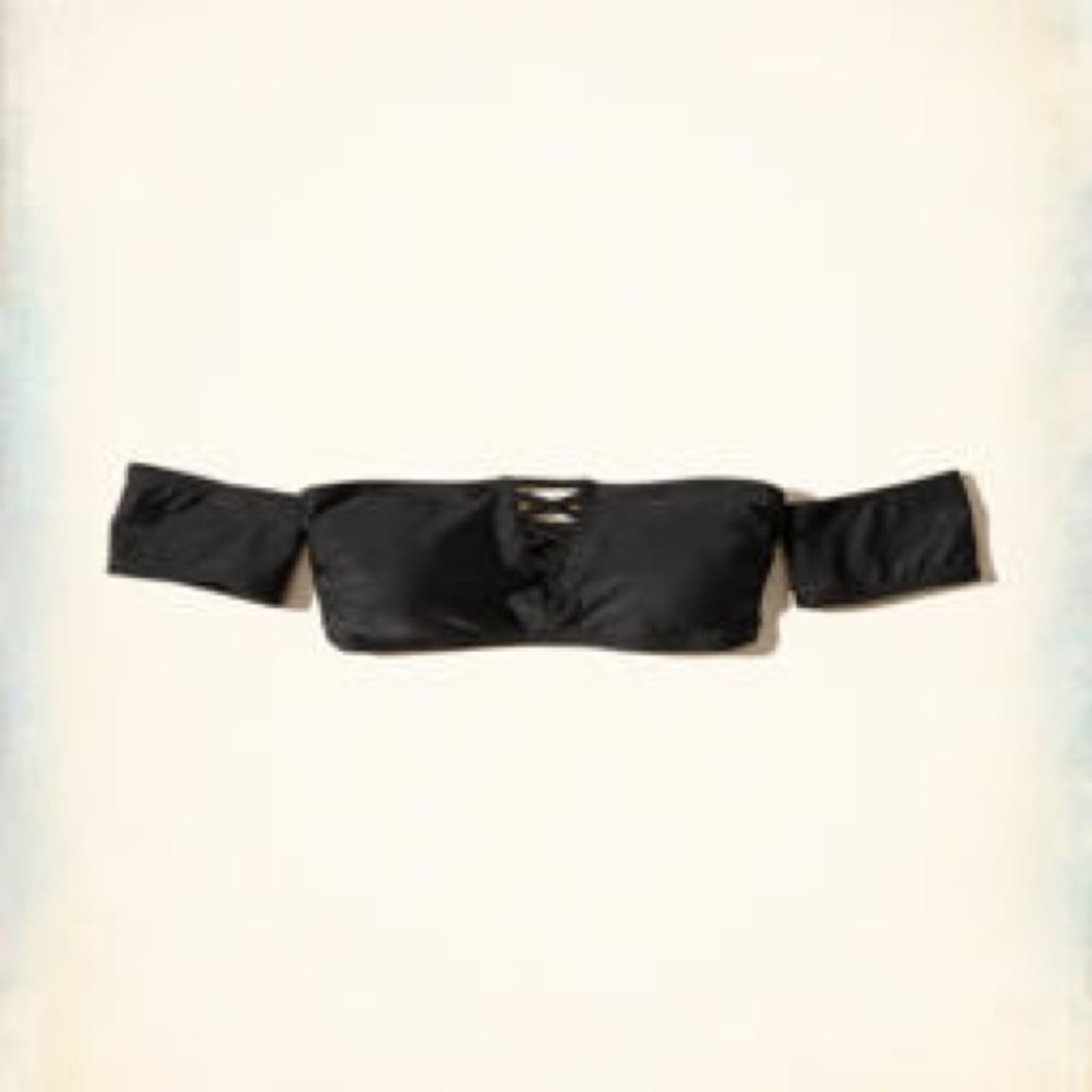 NWT Hollister Co. Black Bikini Top